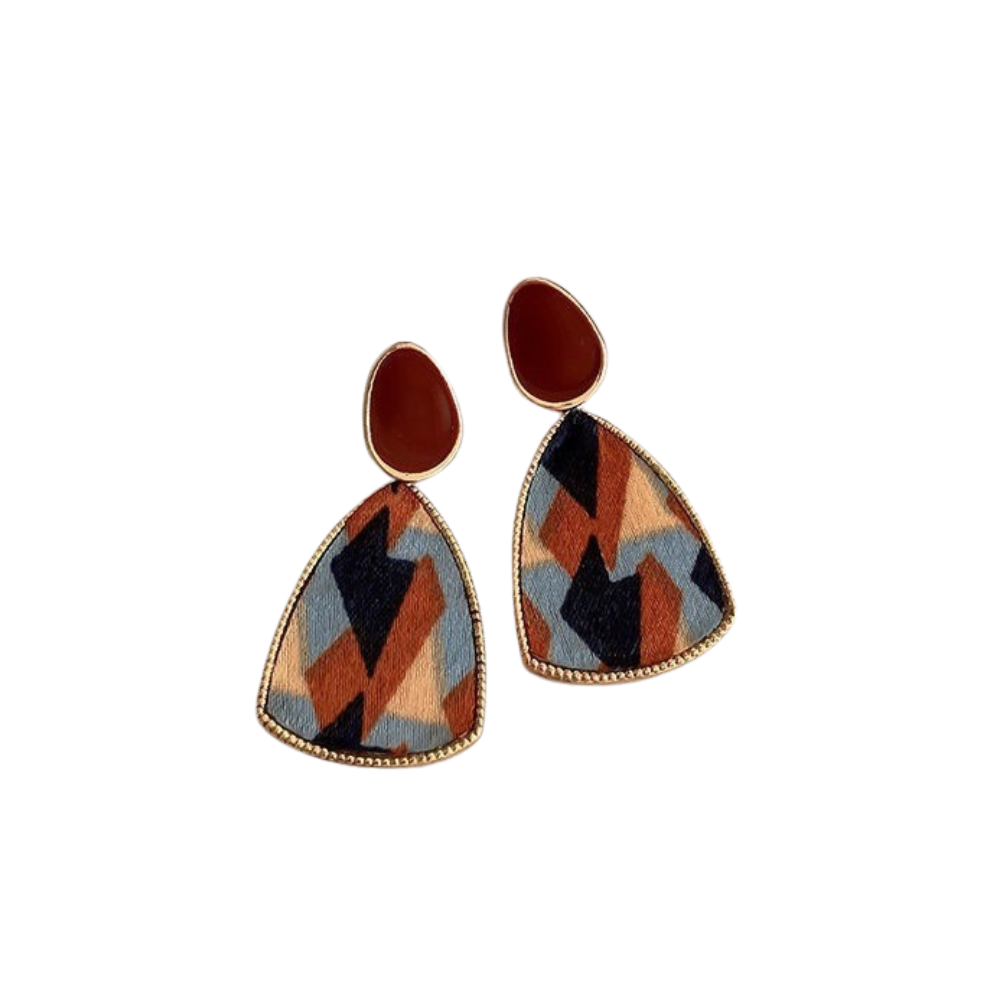 Christmas Red & Gold Earrings | Holiday Jewelry Gift